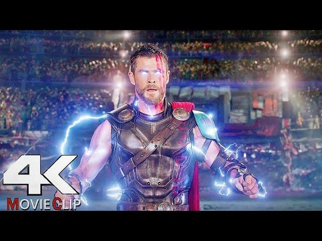 Thor Vs Hulk - Fight Scene (Hindi) - Thor Ragnarok (2017) Movie CLIP HD