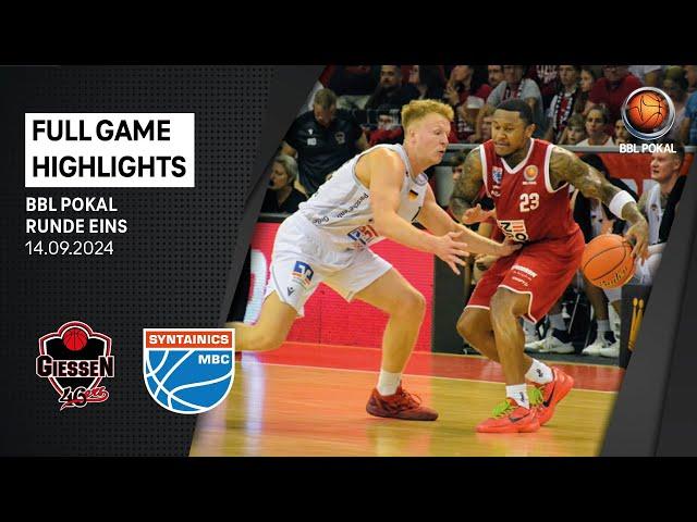 GIESSEN 46ers vs. SYNTAINICS MBC - Full Game Highlights - BBL Pokal 1. Runde - 14.09.2024