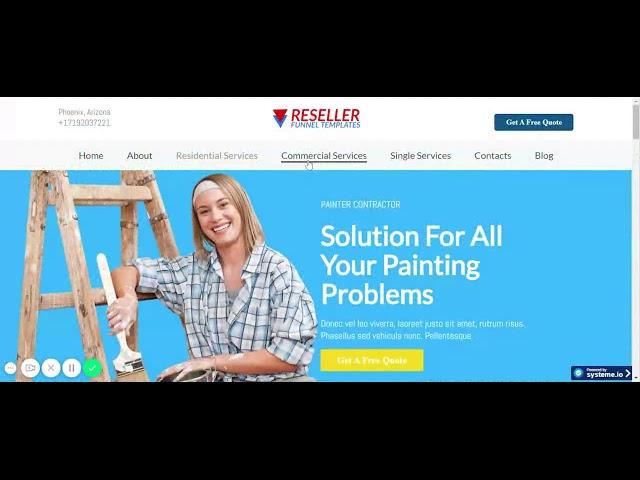 Systeme Painter Contractor Website Template Demo