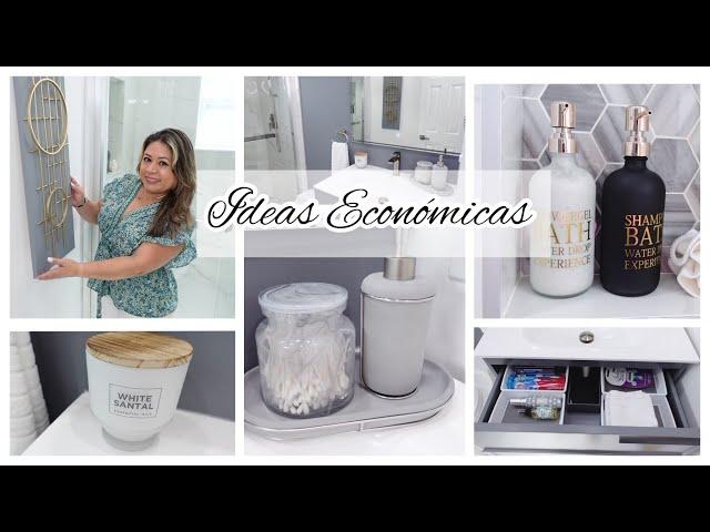 IDEAS PARA DECORAR Y ORGANIZAR  TU BAÑO / DIY ELEGANTE CON POCO DINERO