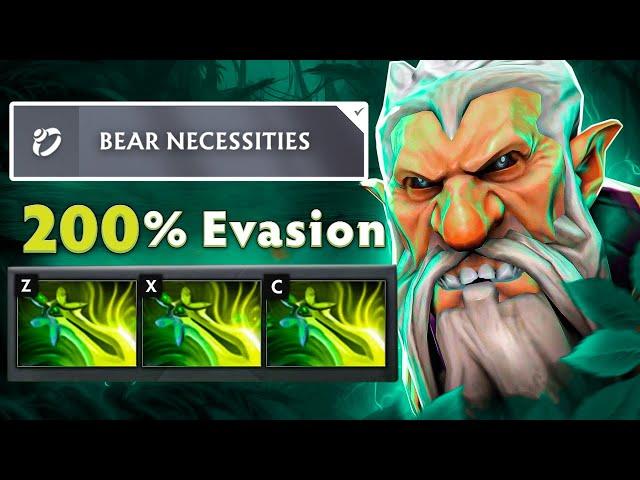 Max Attack Speed + Max 200% Evasion Builds 45Kills Lone Druid 7.37 Bear Necessities Dota 2