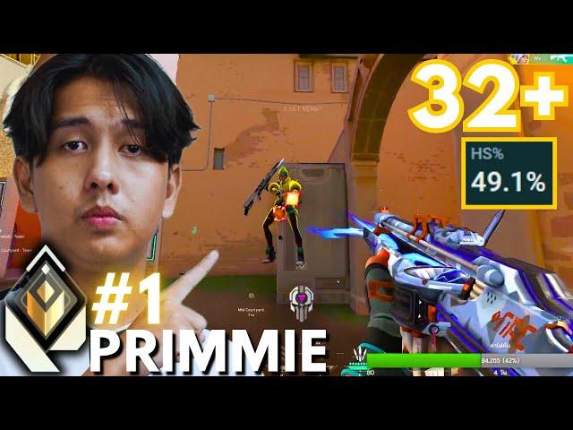 Primmie 49.1% HS Rate is INSANE! #1 Radiant! [APAC] #primmie