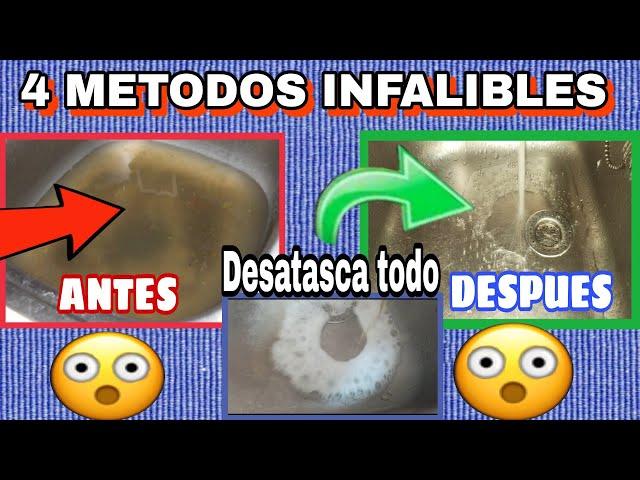 🟨 DESATASCADOR CASERO / IDEAL para DESATASCAR TUBERÍAS , DESATASCAR FREGADEROS y  DESAGÜES ️