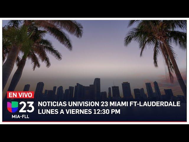   Univision 23 Miami 12:30 pm: Sospechoso de intento de asesinato a Donald Trump regresa a corte