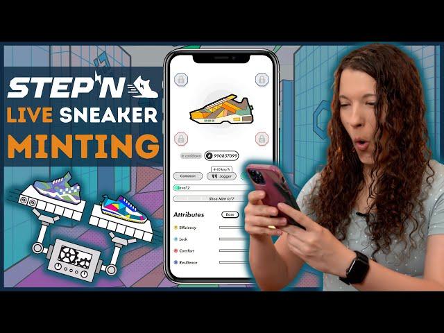 STEPN Live Sneaker Minting – Mein 3. Mint - Nahezu perfekte Attribute! | STEPN Deutsch