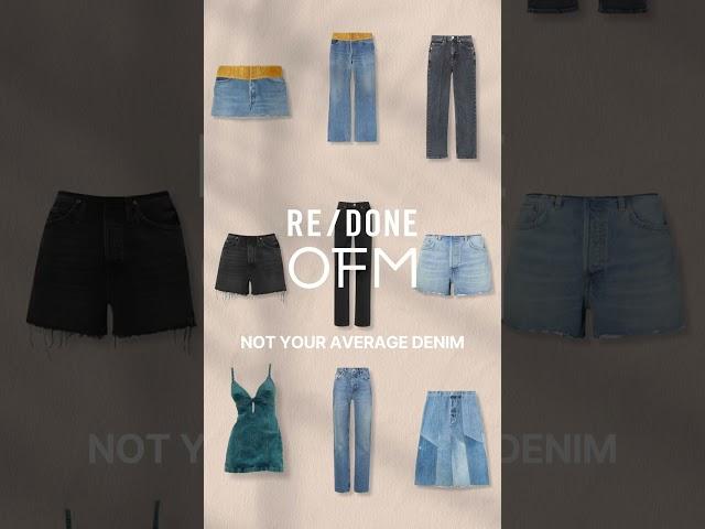 NOT YOUR AVERAGE DENIM BRAND 리던(RE/DONE)의 신제품을 15% 할인가에 만나보세요! 2월 7일 오후 9시, LF몰에서 기다릴게요