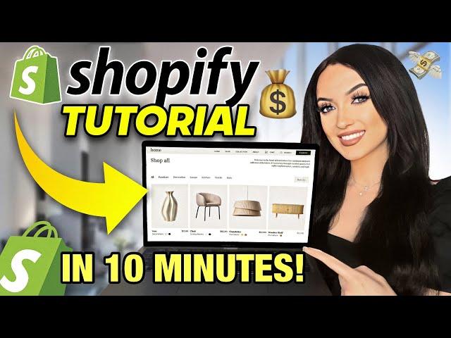 How to Build a Shopify Store in 10 Minutes & MAKE MONEY (STEP BY STEP)