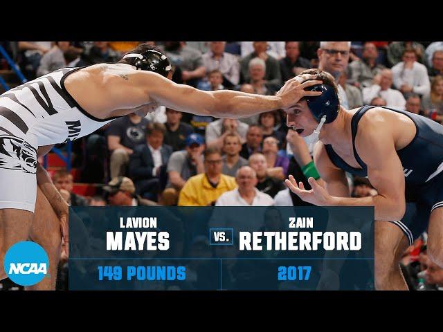 Zain Retherford vs. Lavion Mayes: 2017 NCAA wrestling championships (149 lb.)