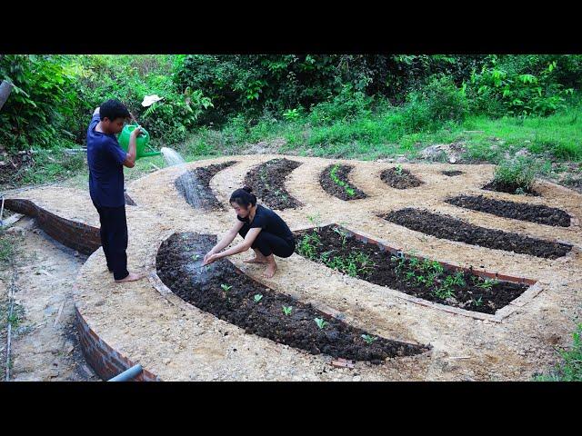 Renovate the vegetable garden, grow beautiful clean vegetables / Couple building life