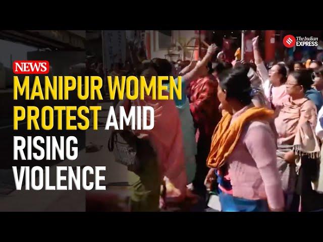 Manipur Women Vendors Protest Amid Ongoing Violence and Tension