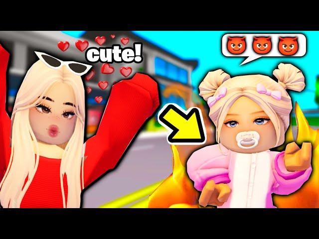 Am fost ADOPTATA ca BEBE RAU in Berry Avenue, Roblox Brookhaven.. (povesti)