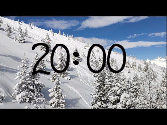 20 Minute Winter Countdown Timer With Calming Music ️ 