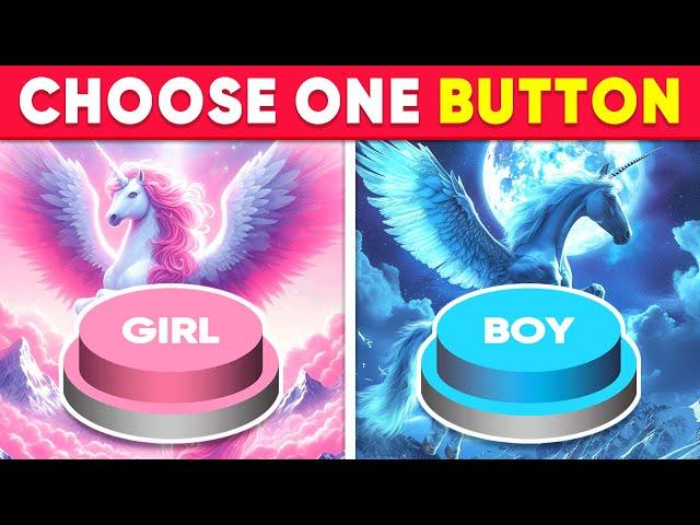 Choose One Button! GIRL or BOY Edition ️ Quiz Shiba