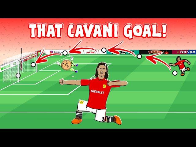 EDINSON CAVANI LOB! (Man Utd vs Fulham, Edinson Cavani Goal Highlights)