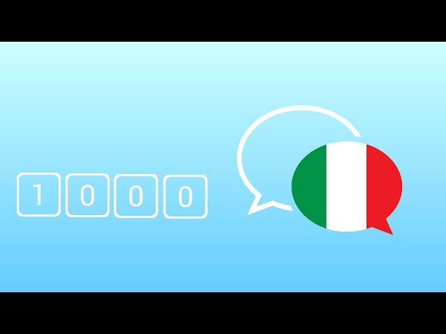 1000 câu tiếng Ý giao tiếp hằng ngày thông dụng nhất - Learn Italian Phrase - Italian Conversation