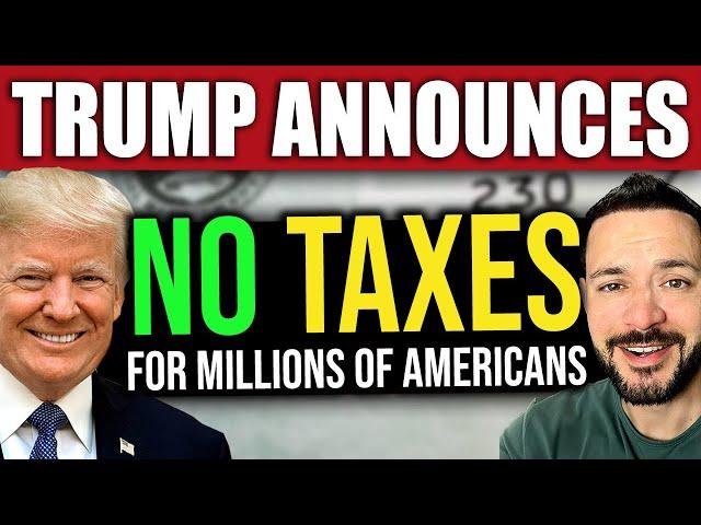 Trump FINALLY Announces NO TAX For Middle Class
