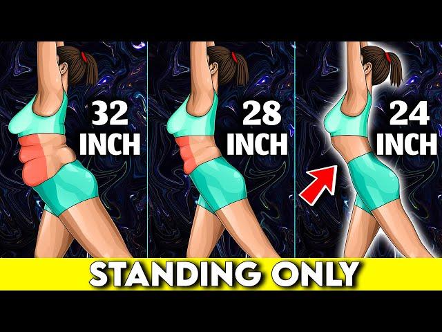 Standing-Only Waist Trimming Exercises For Girls!