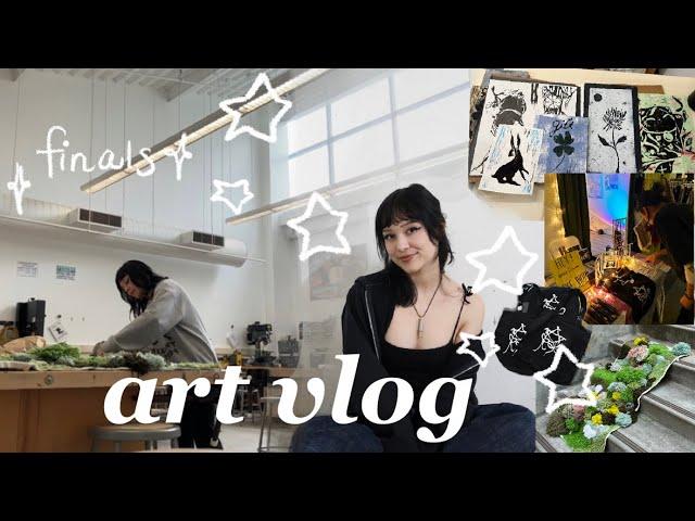 art vlog  finals week! as a college art student