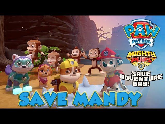 PAW Patrol Mighty Pups Save Adventure Bay - SAVE MANDY - 100% Completion Gameplay