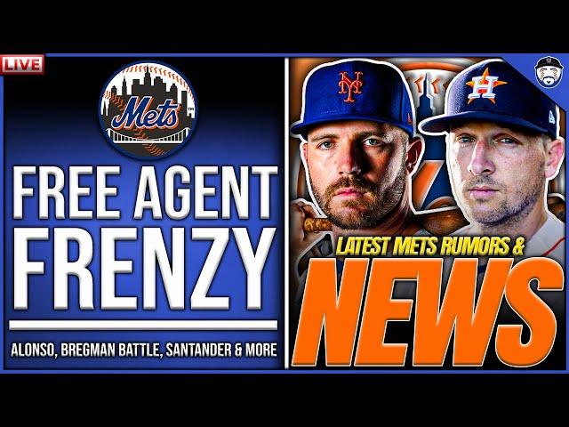 Mets Free Agent FRENZY | Latest Mets News & Rumors | Updates on Alonso, Bregman, Santander & More