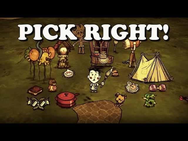 PICKING CHARACTERS IN "DONT STARVE TOGETHER"