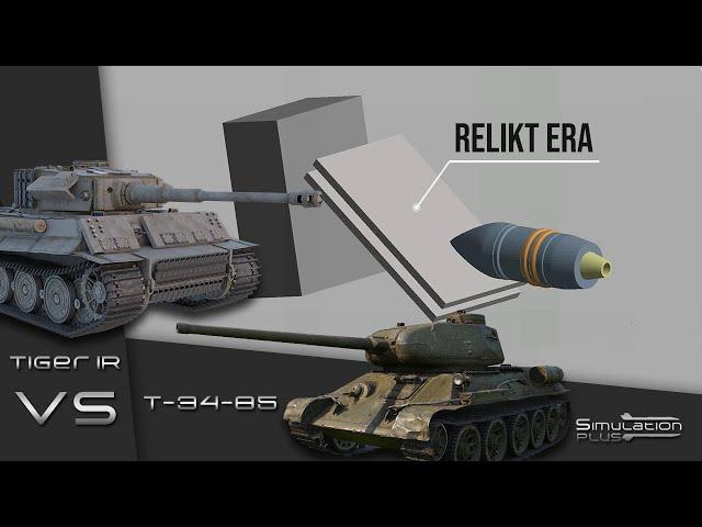 Tiger I With ERA VS T-34-85 | Armour Piercing Simulation