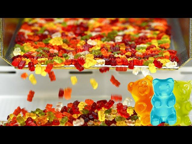 How Gummy Bears Are Made - Modern Candy Factory #1