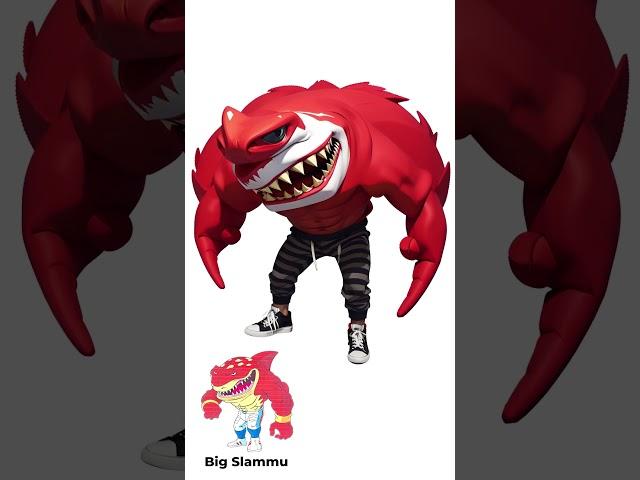 Street Sharks NEW Character Design for Big Slammu!