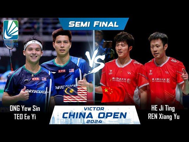 ONG Yew Sin /TEO Ee Yi vs HE Ji Ting /REN Xiang Yu | China Open 2024 Badminton