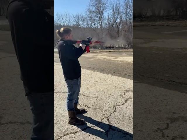 First time shooting ar-15 #gunsounds #livinglife #explore #love #ar-15