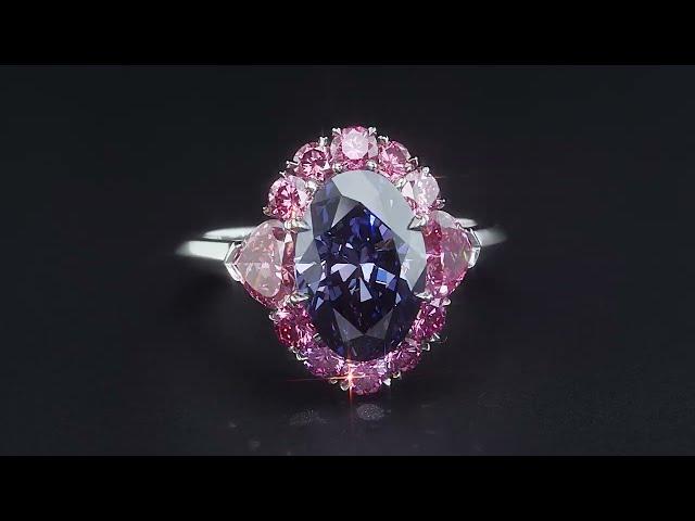 LJ West – 2.83-carat Argyle Violet Australia Ring