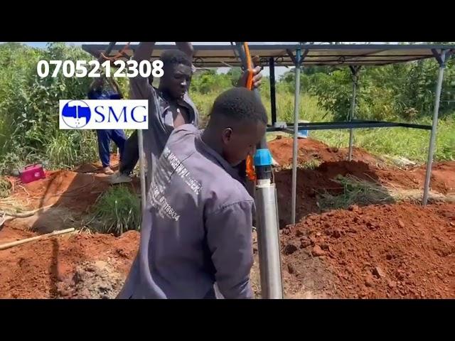 Solar water Pump installation#boostproduction #uganda #farminguganda #farmequipment