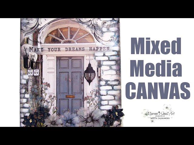 Mixed Media Door Canvas ~ ️ Maremi's Small Art