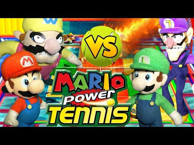 ABM: Mario & Wario Vs Luigi & Waluigi !! Mario Power Tennis Gameplay!! ᴴᴰ