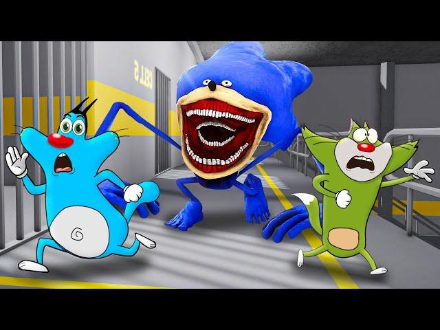 Roblox Oggy Try To Escape Sonic Tapes Prison With Jack