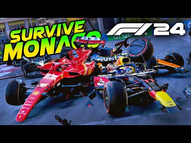 SURVIVE the EXTREME HARDCORE DAMAGE MOD in MONACO on F1 24