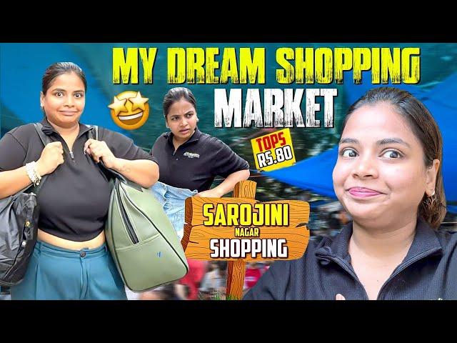 Just Rs.80 ku Tops in Sarojini Nagar  Delhi Shopping Market | Keerthi Shrathah