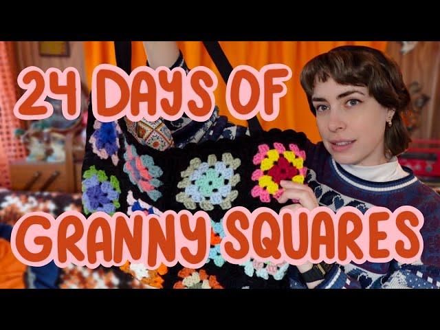 24 day of GRANNY SQUARES TOTE!