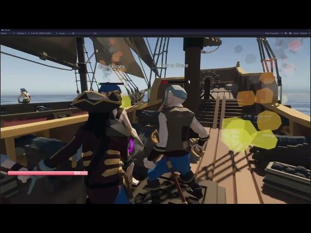 Ship Boarding & Deck Fight Between Crews