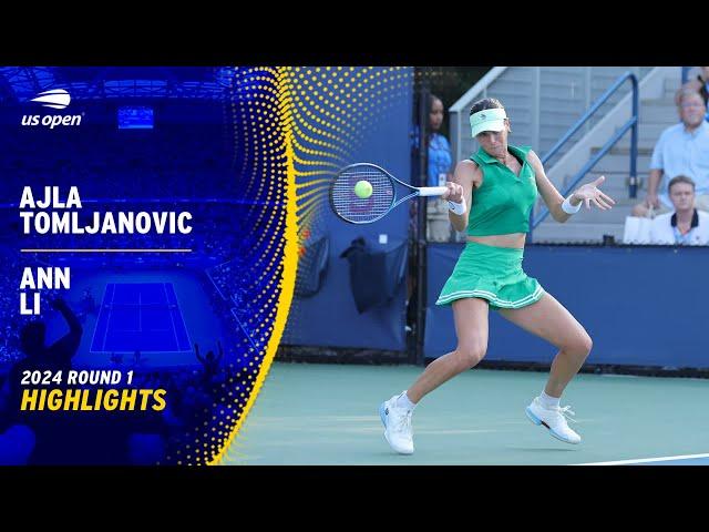 Ajla Tomljanovic vs. Ann Li Highlights | 2024 US Open Round 1