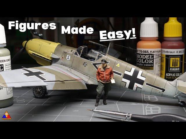 How to Paint 1/48 Scale Model Figures | Luftwaffe Ace "Dolfo" Galland