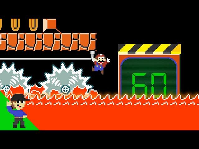 Mario has 60 Seconds to Escape the Lava!