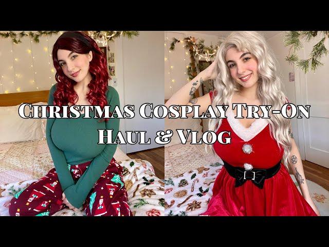 Christmas Cosplay Try-On Haul & Vlog