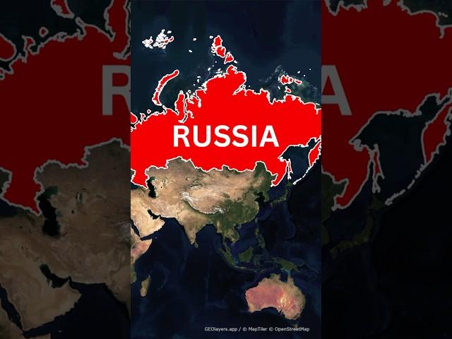 From Norway to North Korea: Russia's Bordering Nations #russia #worldmap  #animatedmap
