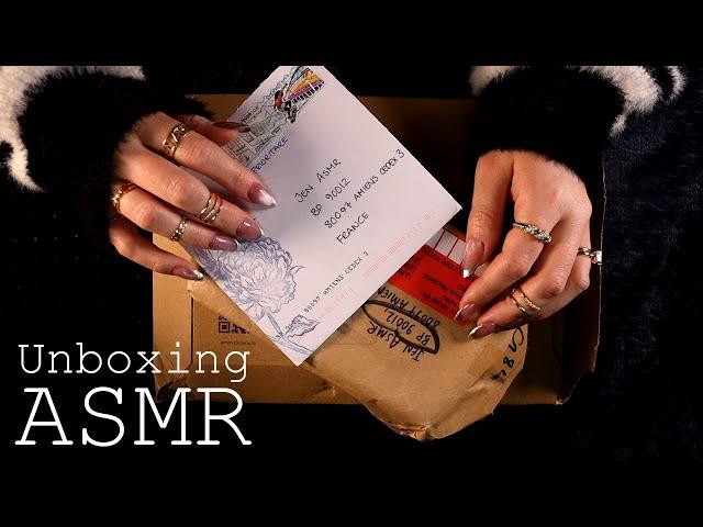 ASMR  Subscriber Mail ️ ( soft spoken, crinkles, tapping, tracing)