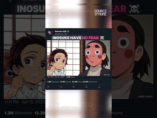 When Inosuke broke his sword️ #demonslayer #anime