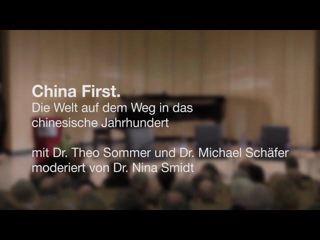 Podiumsdiskussion zu Dr. Theo Sommers Buch "China first"