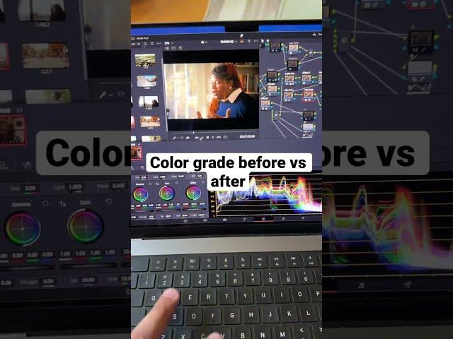 What is color grading? before/after #colorgrading #davinciresolve #filmmakingtutorial