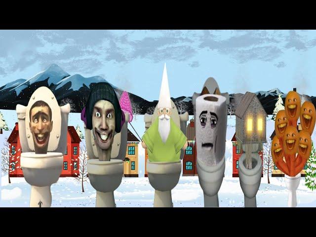 Skibidi Toilet - Original vs Gnome Wizard vs Sad joe vs DJ Skibidi vs House Head vs Annoying Orange