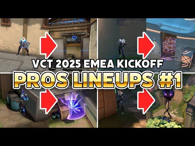 PROS LINEUPS in VCT 2025 EMEA KICKOFF #1【 VALORANT 】